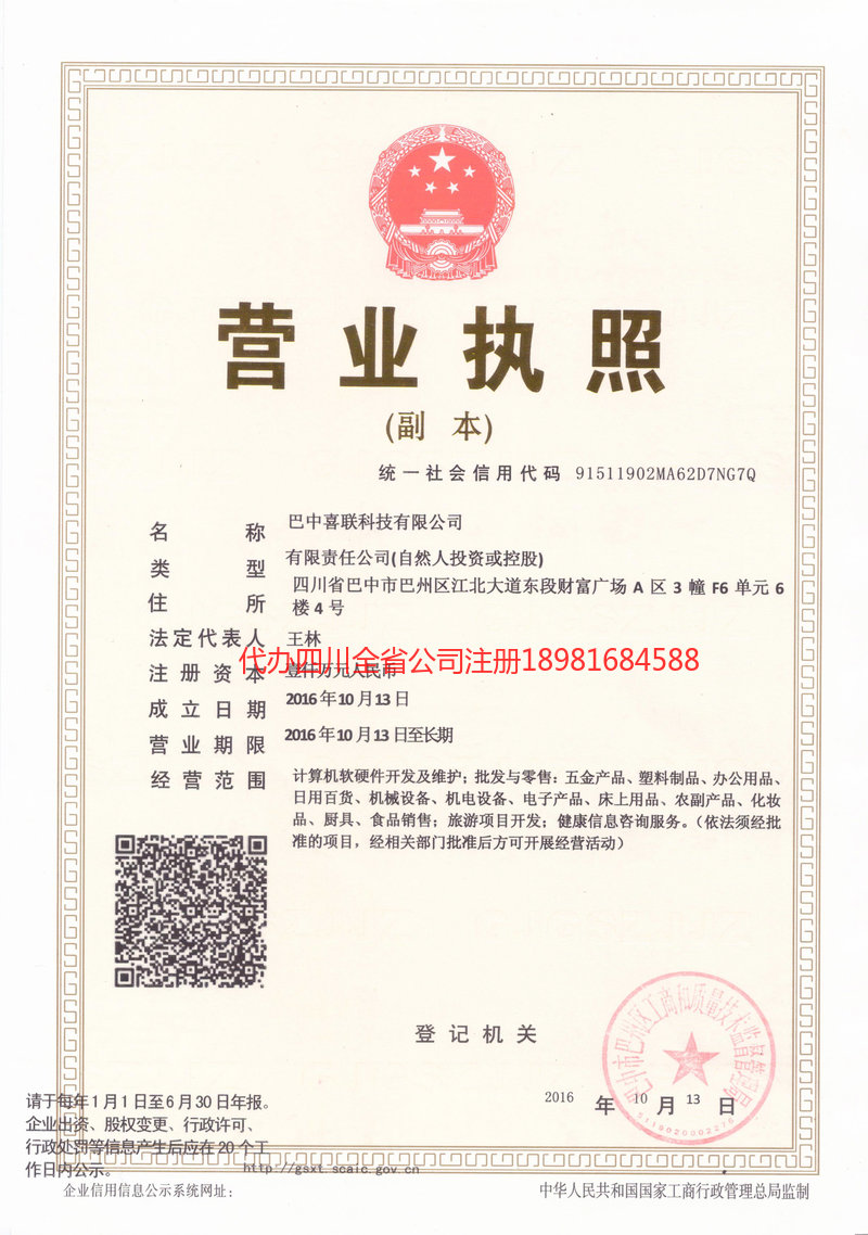 德阳市德阳市喜联科技有限公司